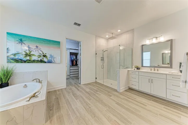 Primary Bathroom Shower enclosure.