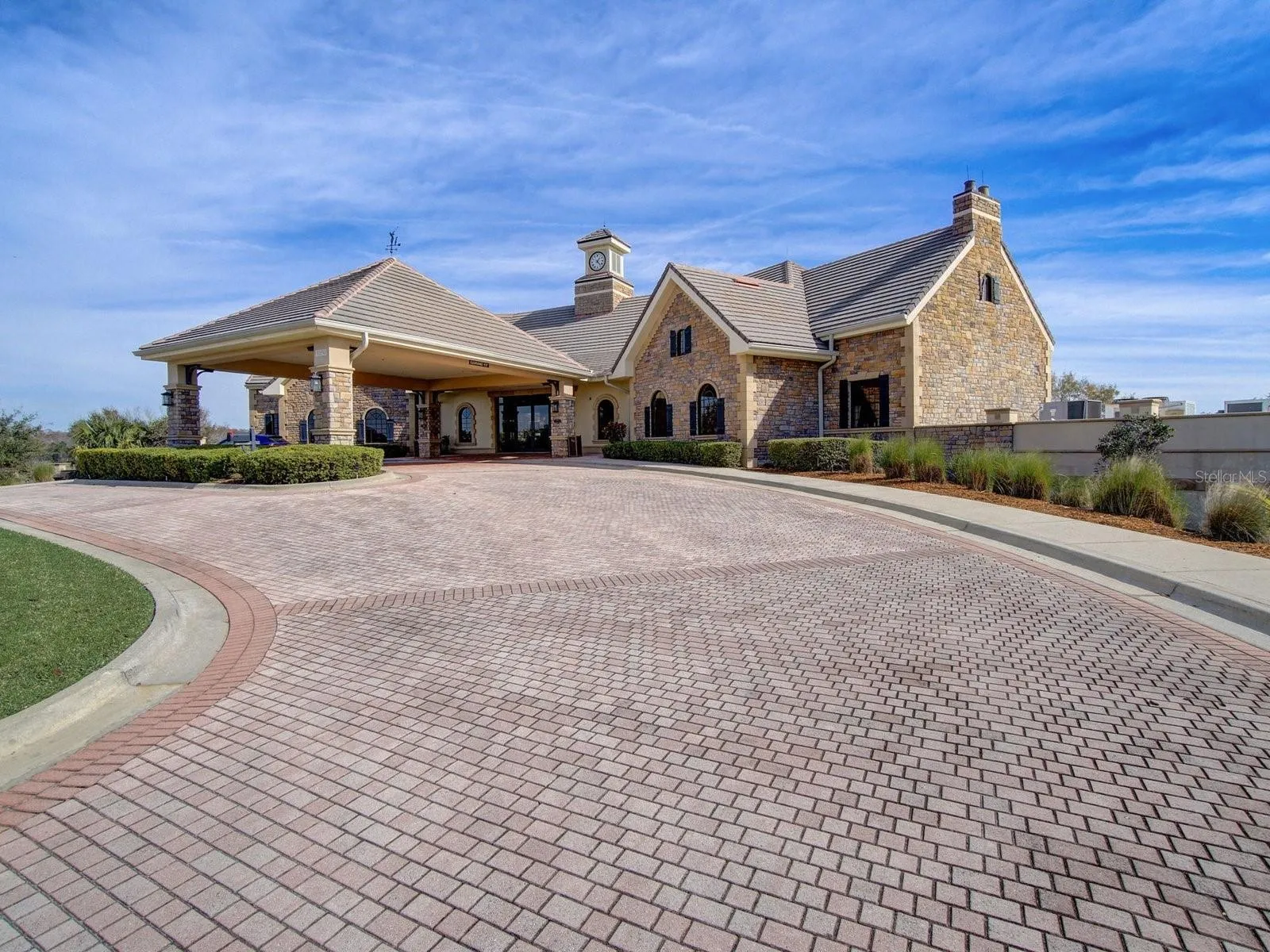 Stunning entryway to the Belfry Restaurant and Clubhouse