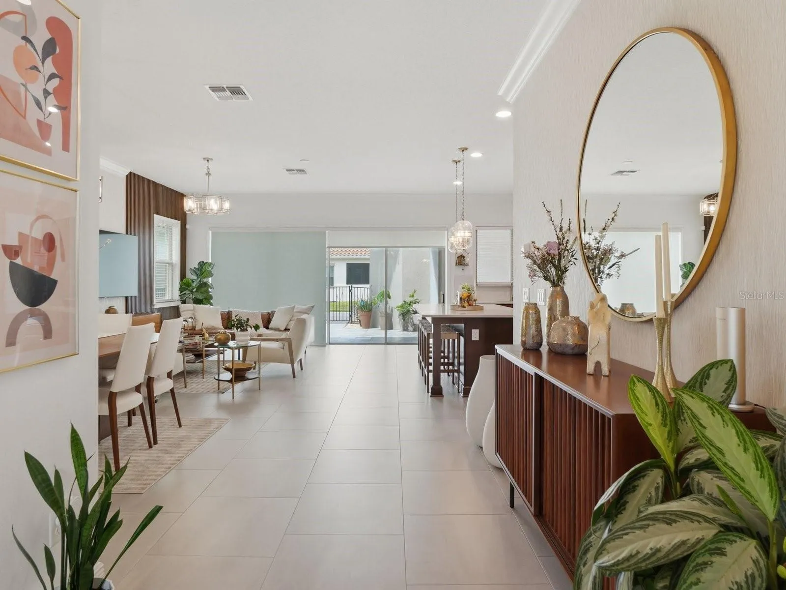 Foyer to open concept