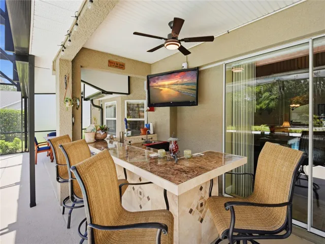 Wet Bar/Patio View