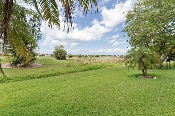 Gold course and pond views