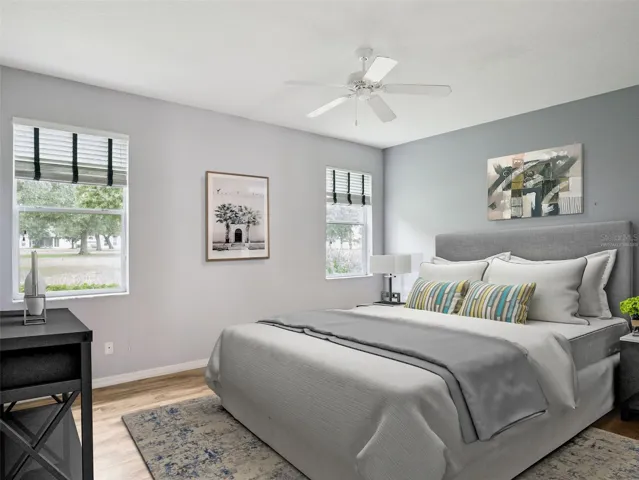 Virtually Staged Primary Suite