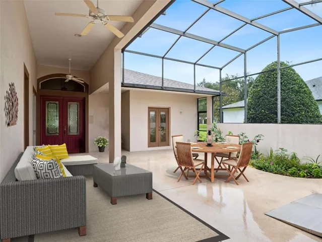 Virtually Staged Courtyard