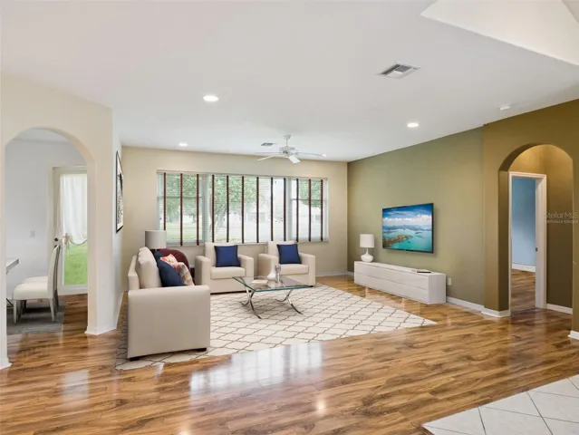 Virtually Staged Living Room