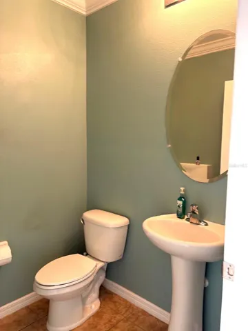 First floor half bath
