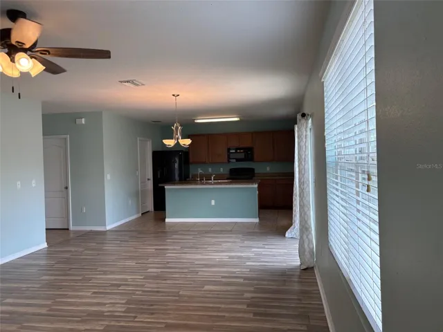 Living Room looking through dining to kitchen