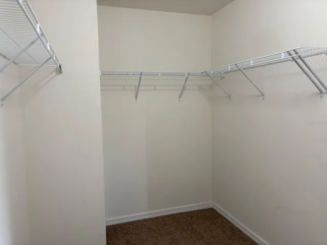 Large spacious primary closet