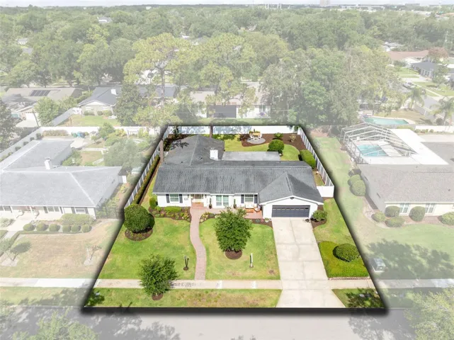 Aerial View Outlined