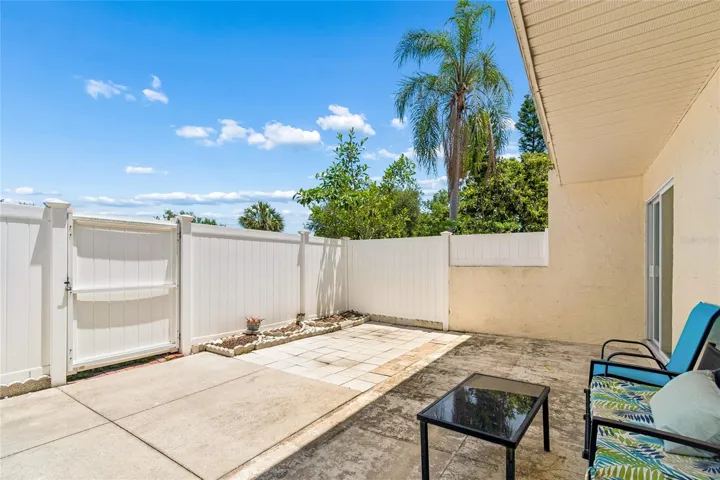 Large Fenced Patio
