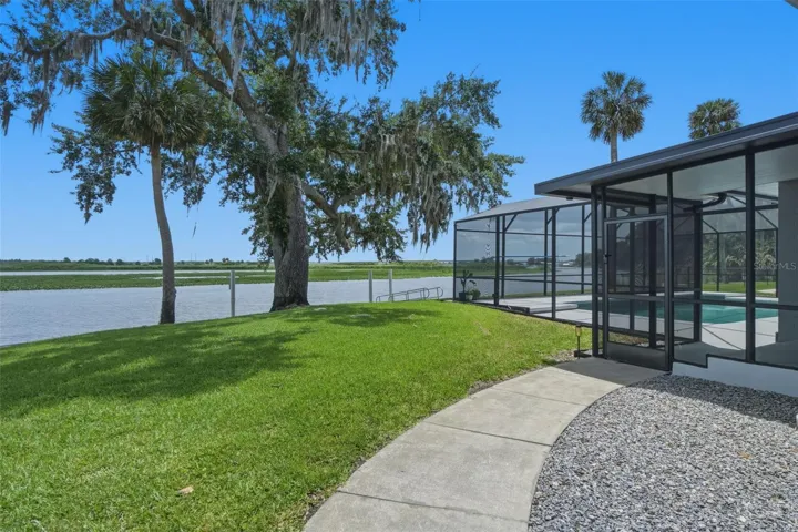 Backyard views and river