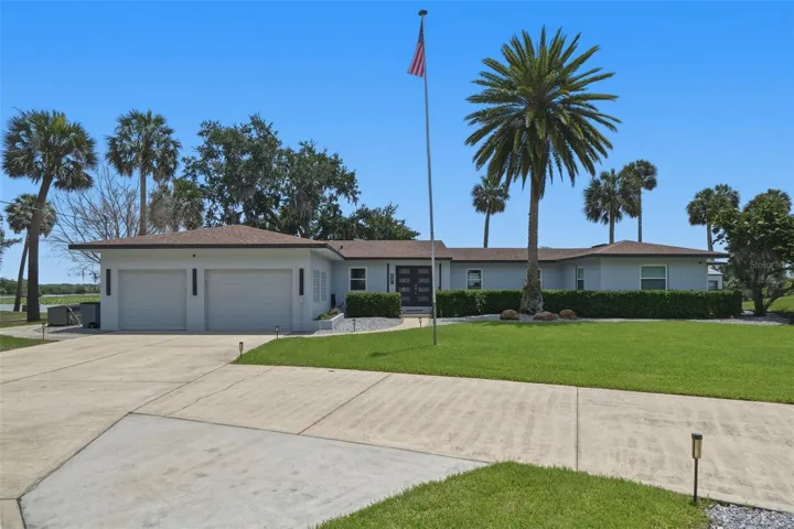 Spacious driveway with dual entry access