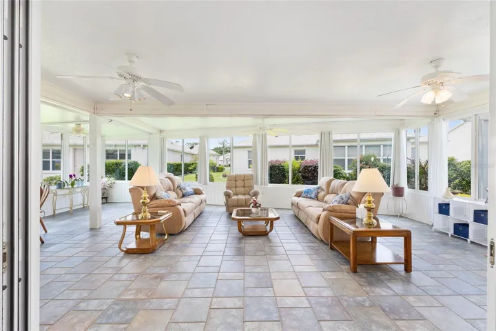 Florida Room with Tile