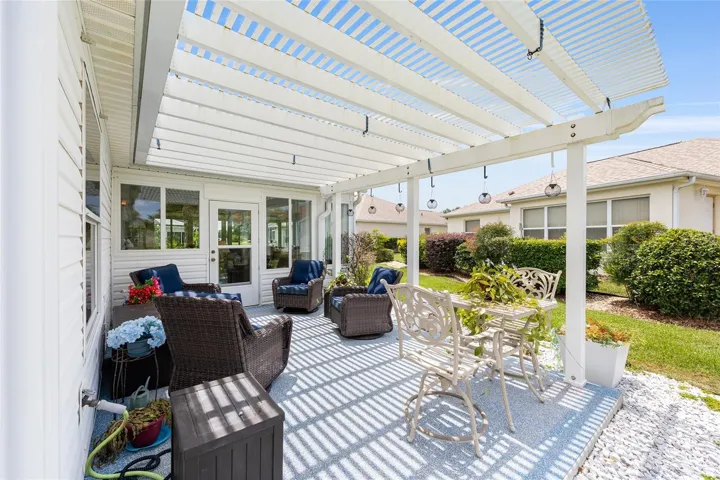 Back Patio with Pergola
