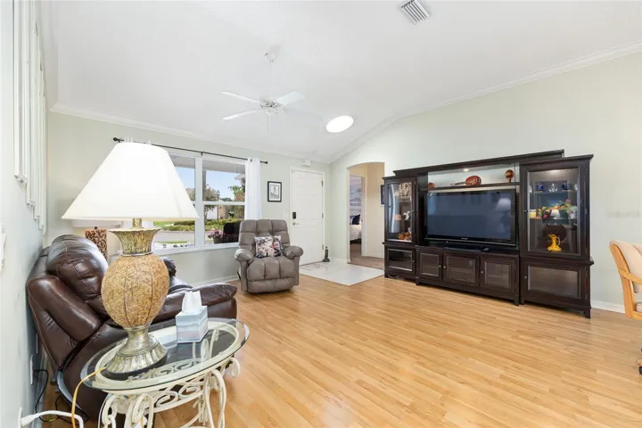 Crown Molding in Living Room
