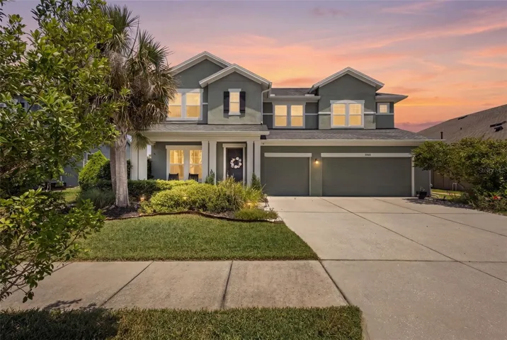 Hero / First PhotoPond-view Asturia pool home with spa, fire pit, 3-car garage, and one of the community’s most sought-after floor plans.