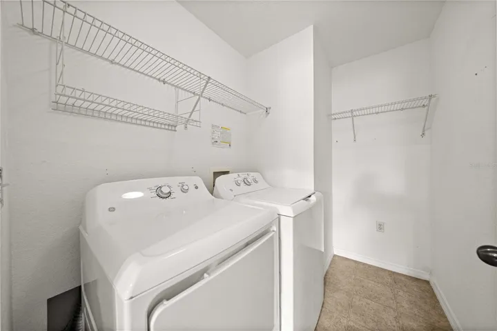 Interior laundry room