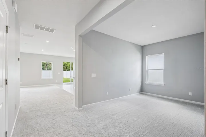 Flex room can be used as an office, den, or formal dining room
