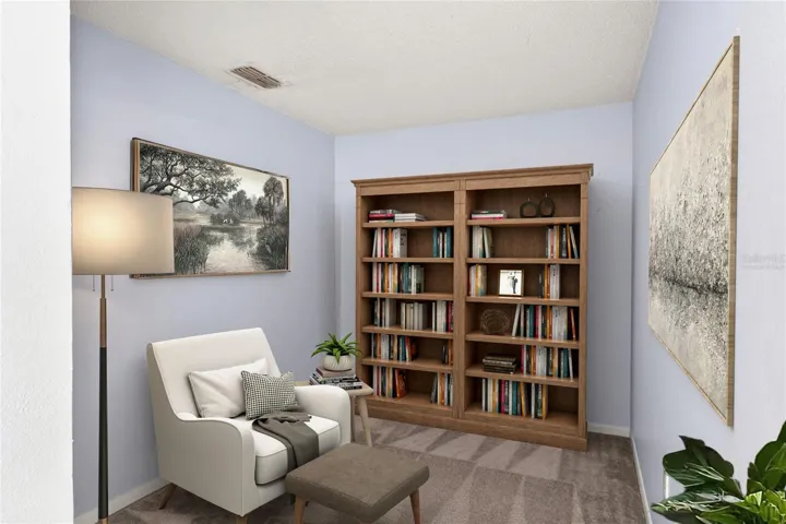 Virtually Staged Library