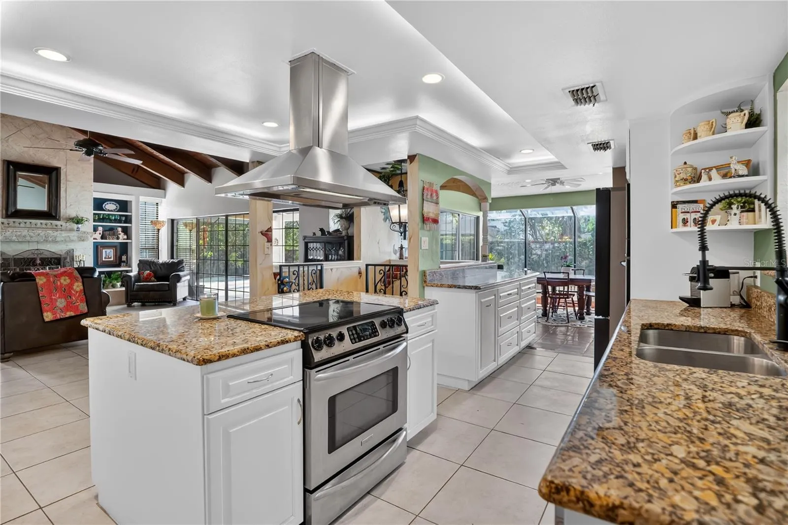 Showing one of two convection ovens in the kitchen.