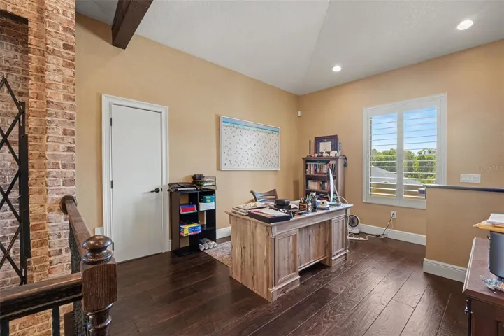 upstairs loft/office area
