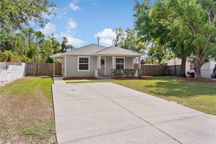 Front View and Driveway