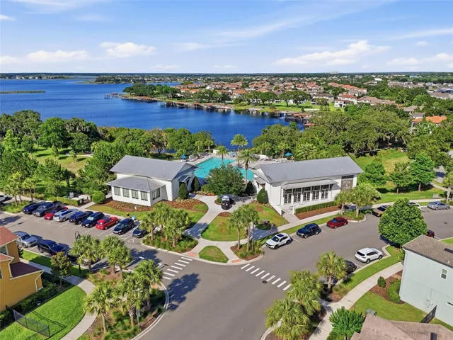 Aerial View of the Community Clubhouse & Pool