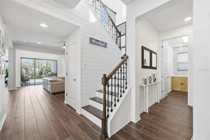 Engineered Hardwood Staircase