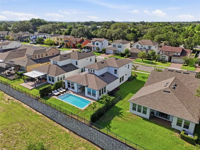 Aerial Rear View of the Property