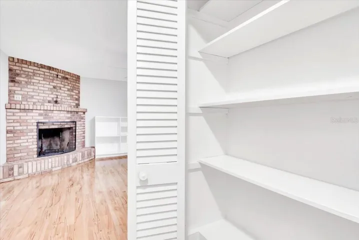 Hallway storage closet.