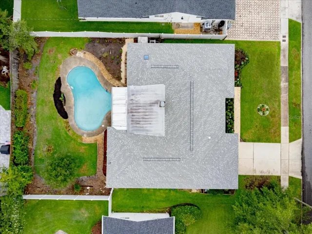 Aerial view of property.