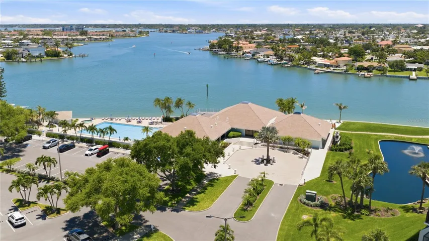 Aerial view of the Yacht and Tennis Club Community