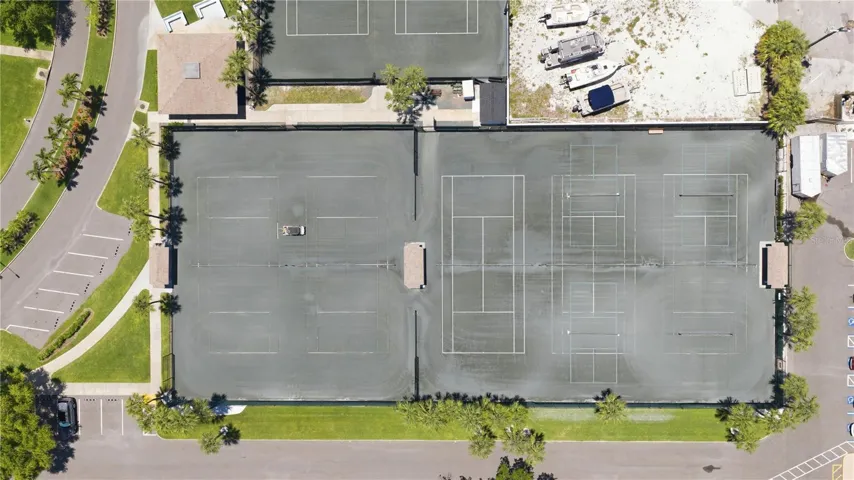 Aerial view of the Yacht and Tennis Club Community