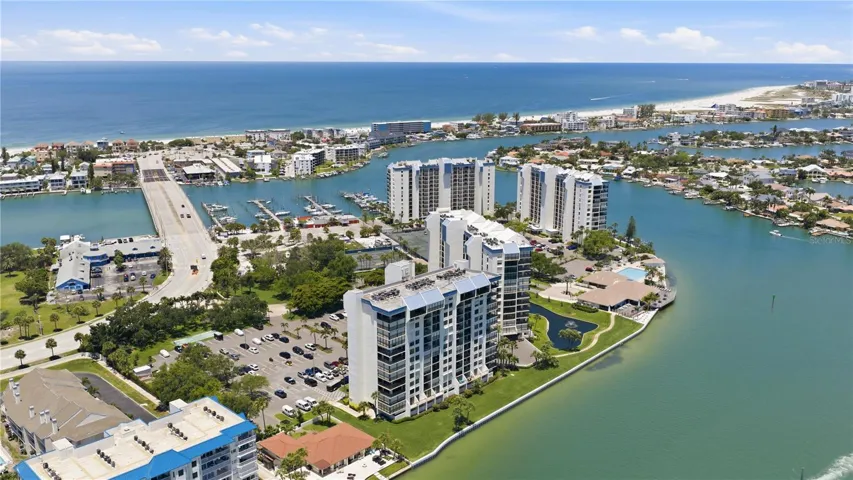 Aerial view of the Yacht and Tennis Club Community