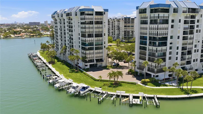 Aerial view of the Yacht and Tennis Club Community