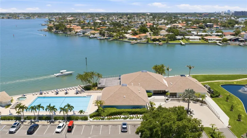 Aerial view of the Yacht and Tennis Club Community
