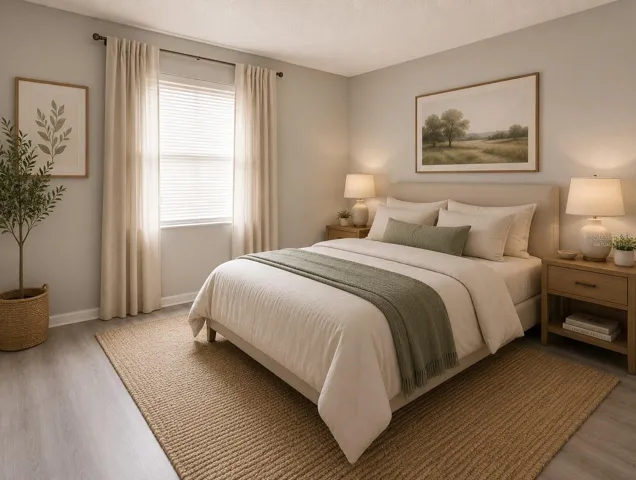 Virtually Staged 2nd Bedroom