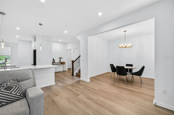 Open plan living with flex room