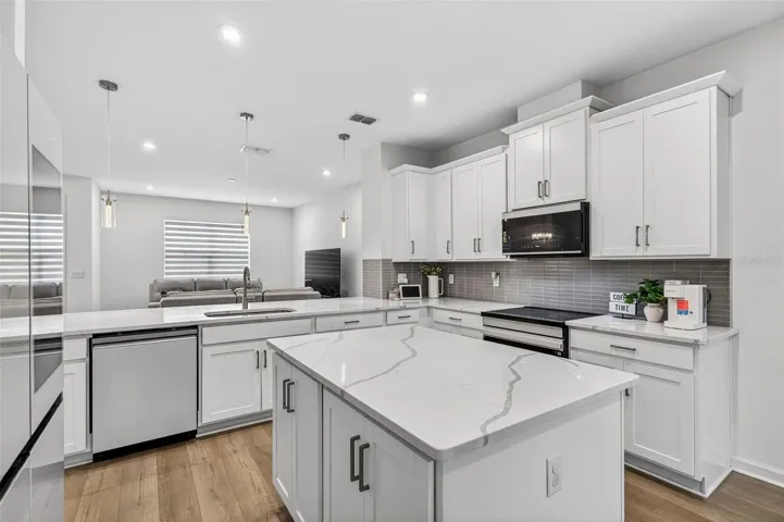 Kitchen with island