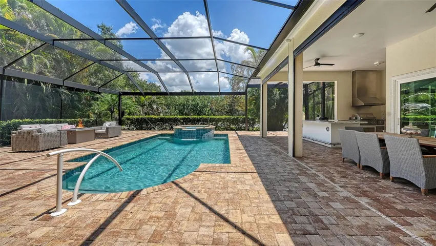 Gas heated Pool and Spa