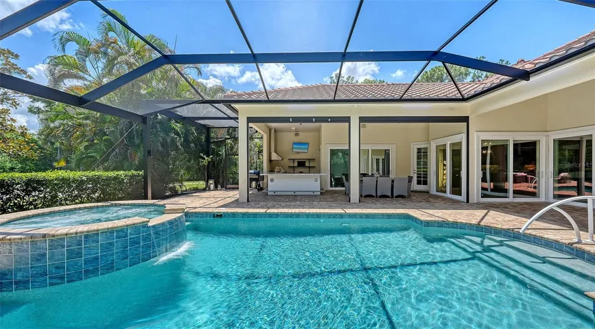Gas heated Pool and Spa