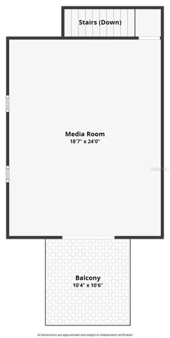 Upstairs Bonus Room and Balcony