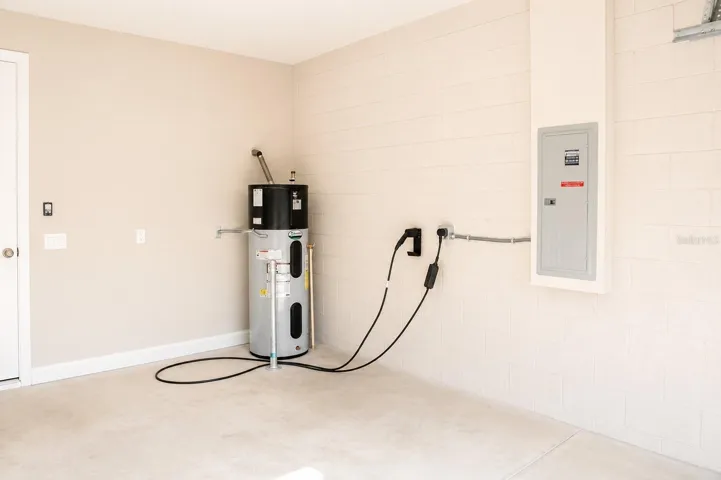 Garage with EV charger