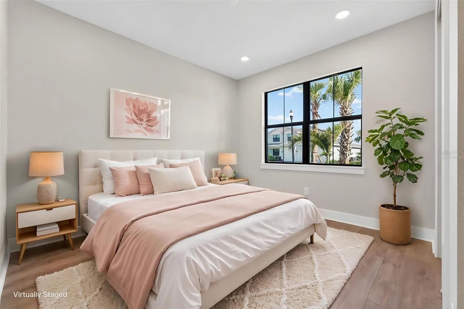 virtually staged- Bedroom 3/ office