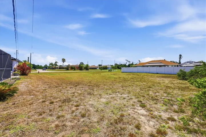 ADJACENT LOT VIEW FROM REAR OF LOT