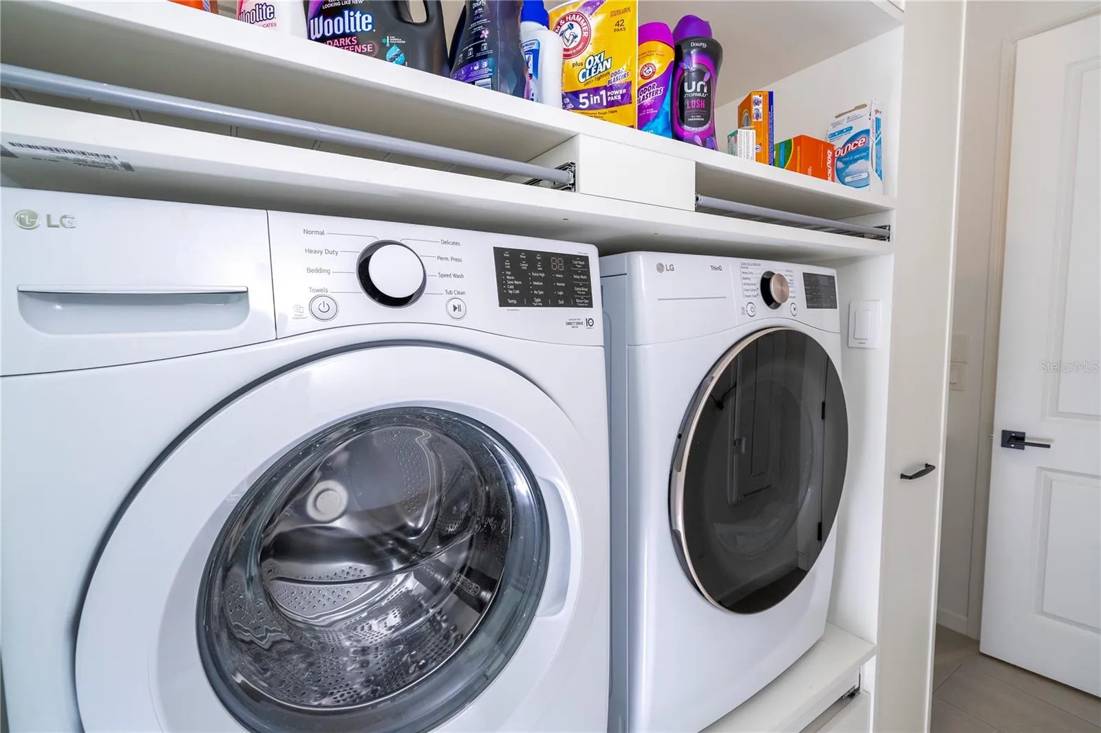 Spacious laundry room