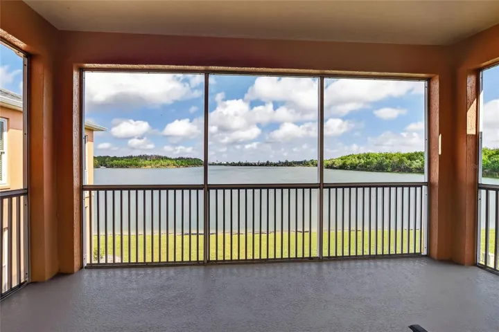 Back Porch Lanai over looking lake