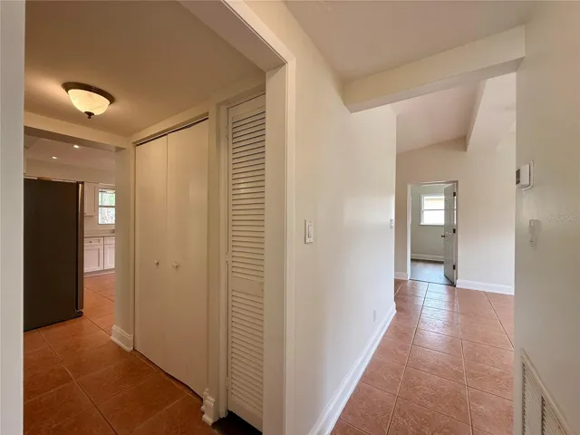Hallway connecting Bedrooms, Living Room and Kitchen