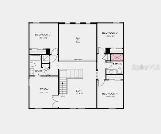 Additional Highlights Include: gourmet kitchen, shower in place of a tub in the secondary bath, 8' interior doors, garden tub with a separate shower in the primary bathroom, and outdoor kitchen rough-in.