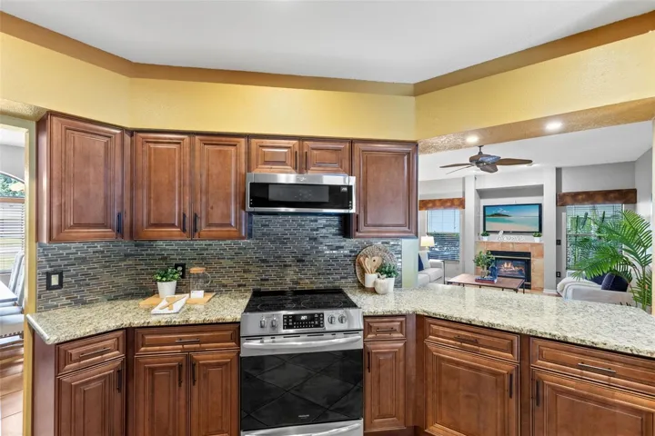 Kitchen is well appointed