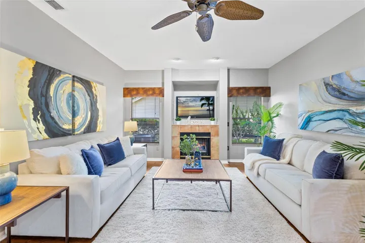 Fireplace in Cozy Family Room